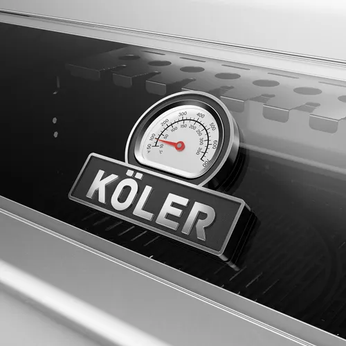 Grill gazowy KOLER Krone S1 Silver 21.6 kW 73 x 46 cm