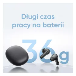 Słuchawki bezprzewodowe realme TechLife Buds Dokanałowe Bluetooth 5.4 Czarny