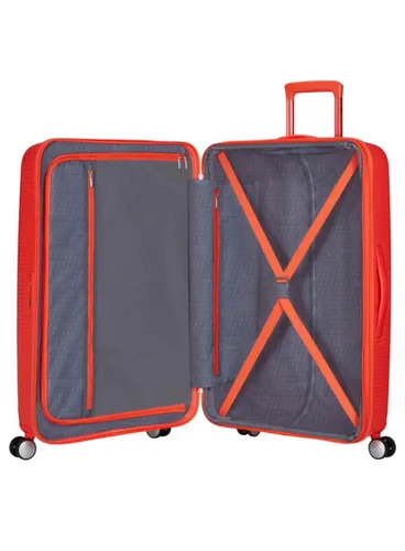 Walizka duża American Tourister SoundBox EXP - neon orange