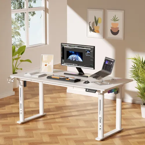 Biurko gamingowe COBRA Electra S CRF1622ELWHRGB Biały