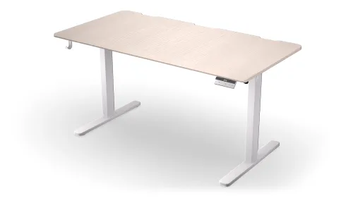 Biurko Endorfy Atlas L Electric Light Wood 150cm Regulacja wysokości Jasne drewno