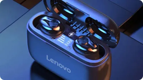 Słuchawki bezprzewodowe Lenovo HT18 Dokanałowe Bluetooth 5.0 Czarny