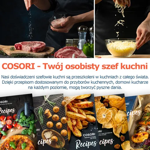 Air Fryer Frytkownica beztłuszczowa COSORI CAF-P681S-KEUR Dual Blaze 6.4l Wi-Fi zabezpieczenie przed przegrzaniem