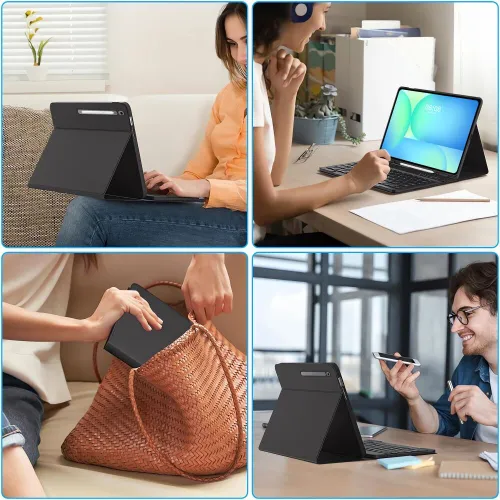 Etui na Galaxy Tab S10 FE+ Plus 13.1 X620/X626B TECH-PROTECT SC Pen + Keyboard Czarny Klawiatura