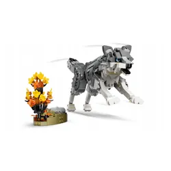 LEGO Creator 3w1 31393 Zwierzęta Leśne Wilk Szary Wilk Sokół Szop 657 el.