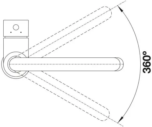 Bateria BLANCO Mida 526649 Czarny mat