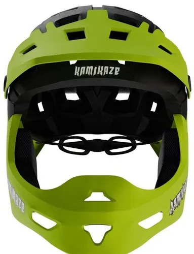 Kask KAMIKAZE Ronin Zielony Full Face (rozmiar L)