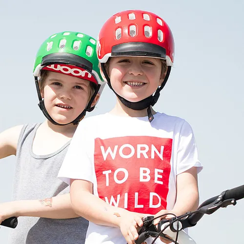 Kask rowerowy dziecięcy woom Kids red