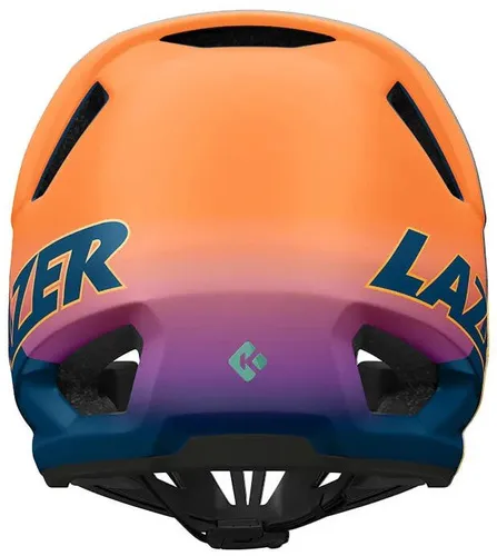 Kask rowerowy LAZER Cage KinetiCore Pomarańczowo-niebieski mat MTB (rozmiar M)