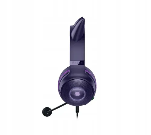 Słuchawki przewodowe z mikrofonem Razer Kraken Kitty V2 Pokémon Gengar Edition Nauszne Fioletowy