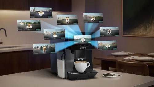 Автоматическая кофемашина Siemens EQ900 iAroma TQ927E05 холодный кофе ширина 31,5см