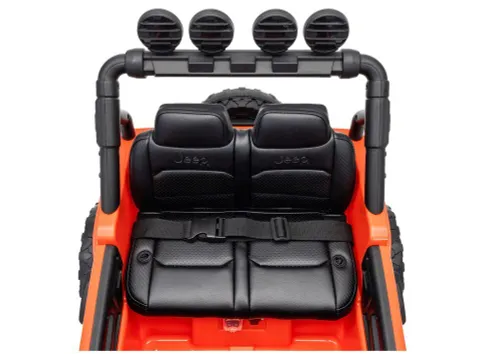 Auto Na Akumulator Jeep Rubicon 2X200W 24V Eva Skóra LED Pilot Radio MP3