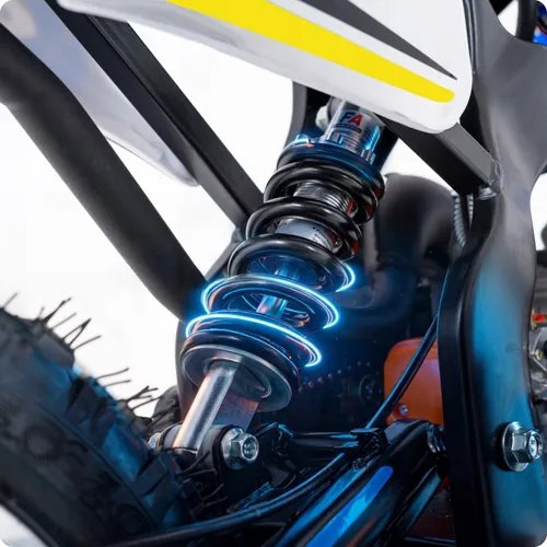 Motocykl spalinowy 49CC cross dla dzieci e-start motor motorek LED 35km/h