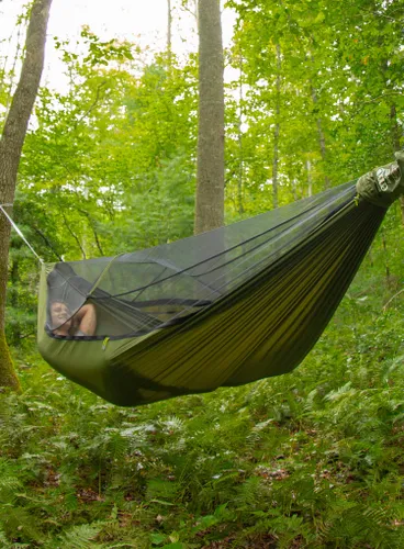 Hamak turystyczny ENO JungleNest Hammock - evergreen