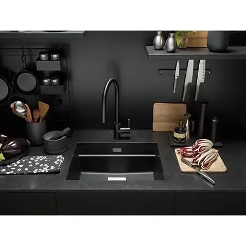Bateria Franke Eos Pull-Out Czarny Stal szlachetna