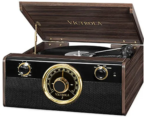 Gramofon VICTROLA RETRO VTA-240-MAHEU Ciemnobrązowy