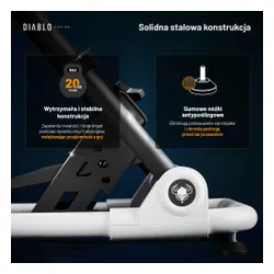 Stojak DIABLO CHAIRS X-Drive Mini Czarno-biały