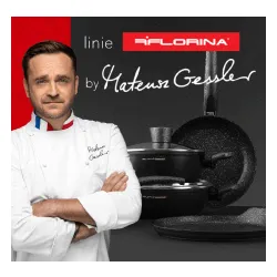 Garnek aluminiowy z pokrywką FLORINA LAVA GRAFITOWY 4,5 l