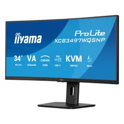Monitor IIYAMA ProLite XCB3497WQSNP-B1 34" 3440x1440px 120Hz 0.4 ms [MPRT] Curved + Norton Small Business