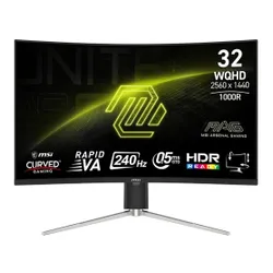 MSI MAG 325CQRXF E2 - 31.5'' | Rapid VA Curve 1000R | QHD | 0.5ms | 240Hz