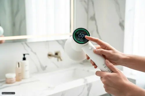 Suszarka BEAUTYME HD975 SMART z czujnikiem temperatury i panelem dotykowym Biała 1600W