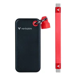 Dysk VERBATIM Pocket 128GB SSD Czarno-czerwony