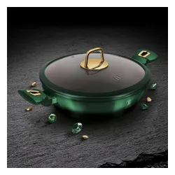 Garnek tytanowy niski 3.8L 28cm BERLINGER HAUS Metallic Line Emerald BH-6060