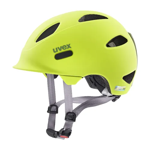 Kask rowerowy dziecięcy UVEX Oyo Jr neon yellow/moss green matt
