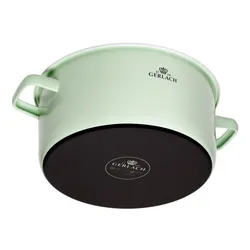 Zestaw garnków GERLACH Natur Enamel Pastelowa zieleń (6 elementów)