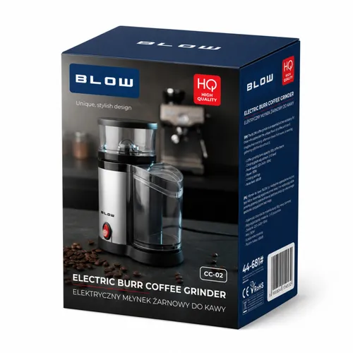 Młynek Do Kawy Elektryczny Żarnowy Grinder Mocny 150W 100 g Cicha Praca