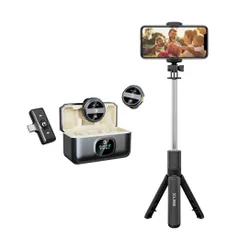 Mikrofon HAWK HW-MIC201 + Uchwyt selfie XLINE BSF306K Bluetooth Czarny