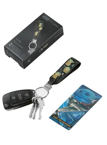 Skórzany organizer na klucze Orbitkey Loop Keychain Star Wars™ - Grogu™