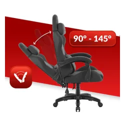 Fotel HELL'S CHAIR HC-1014 Czarny