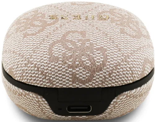 Słuchawki dokanałowe GUESS 4G Classic Metal Logo Różowy