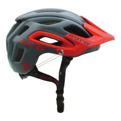 Kask rowerowy 7iDP M2 szaro-czerwony