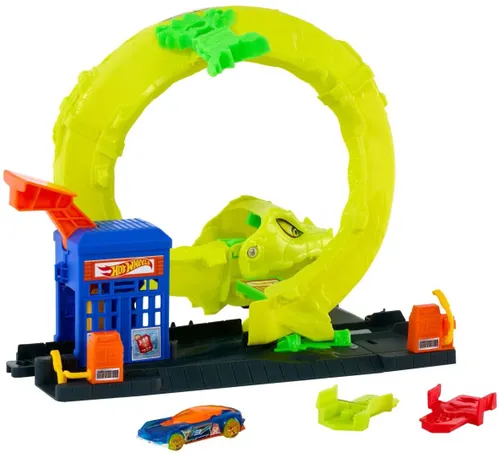 Tor Hot Wheels City Zakręcony tor Węża JBM63