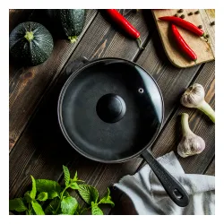 Patelnia żeliwna z pokrywką MAYSTERNYA IRON 26 cm