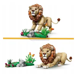 LEGO Creator 3w1 31386 Dzikie zwierzęta: Dumny lew, zestaw klocków 9+