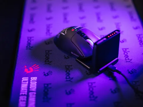 Myszka gamingowa A4tech Bloody R73 Ultra Duo Cypher Ghost Czarny