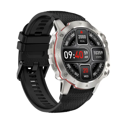 Smartwatch Kiano Watch Sport Srebrny