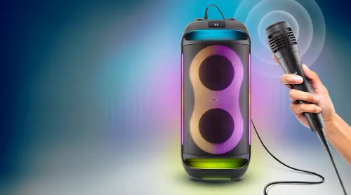 Power Audio GoGEN PARTEE BPS696 70W Bluetooth Mikrofon Karaoke Czarny