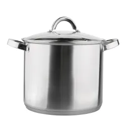 Garnek ze stali nierdzewnej z pokrywką FABIO 8,5 l