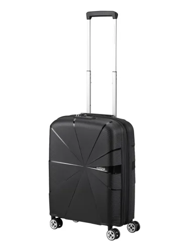 Walizka mała poszerzana American Tourister StarVibe - black