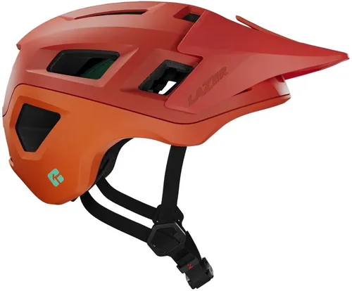 Kask rowerowy LAZER Coyote KinetiCore Rdzawo-pomarańczowy mat MTB z możliwością zamontowania lampki (rozmiar L)