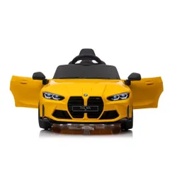 Auto Na Akumulator Bmw M4 Samochód Elektryczny Dla Dzieci Pilot LED Skóra