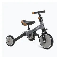 Rowerek biegowy trójkołowy Milly Mally 4w1 Optimus Plus grey