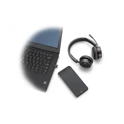 Słuchawki bezprzewodowe z mikrofonem Plantronics Poly Studio P5 Kit z Voyager 4220 UC Nauszne Czarny