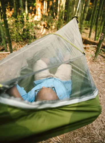 Hamak turystyczny ENO JungleNest Hammock - evergreen