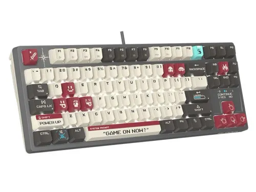 Klawiatura mechaniczna A4tech Bloody S87 Pixels Red BLMS RED Plus Szary