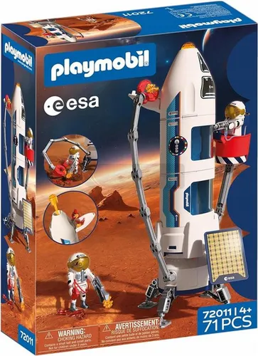 PLAYMOBIL SPACE 72011 Rakieta badawcza ESA Mars, zestaw dla dzieci +4 lata